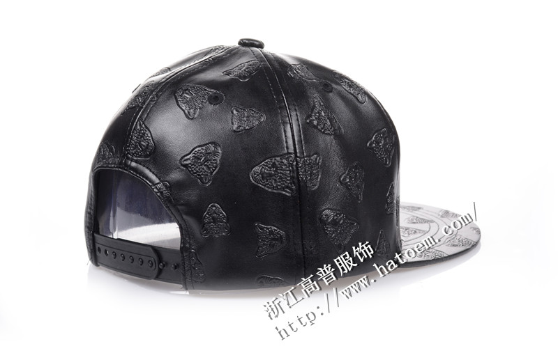 刺绣皮质棒球帽_平沿帽子厂家-半岛官方