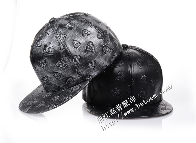 刺绣皮质棒球帽_平沿帽子厂家-半岛官方